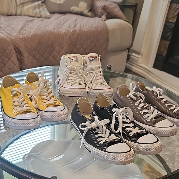Converse Chuck Taylor Sneakers in Yellow, White, Black , Grey. - Picture 1 of 2